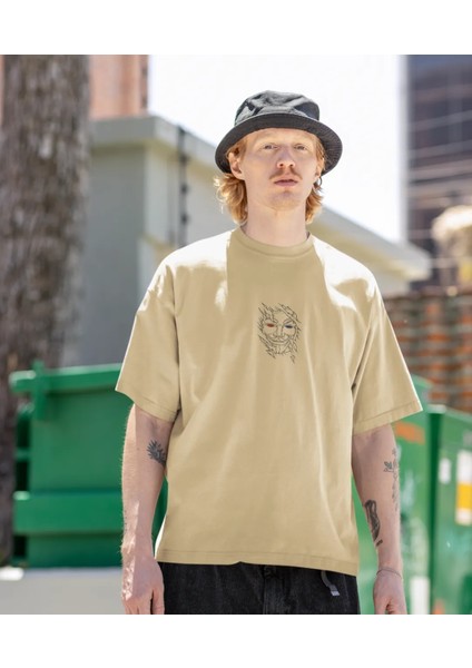 Vedeta Mask Baskılı Erkek Tişört