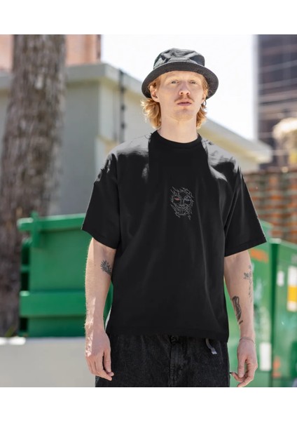 Vedeta Mask Baskılı Erkek Tişört