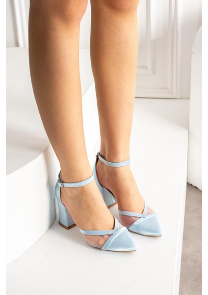 Dina Saten Topuklu Abiye Kadın Ayakkabı modelleri