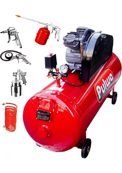 Rowemax Bakır Sargı 200 Litre 8 Bar/ 3hp Hızlı Dolum Çift Pistonlu Yağlı Sesli Kompresör Havalı Set