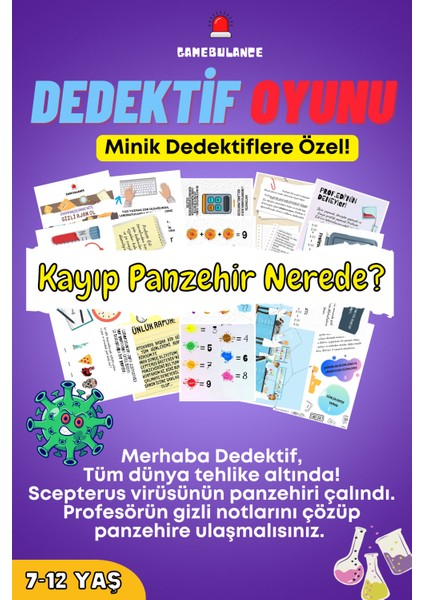 Kayıp Panzehir Nerede? - Çocuk Dedektif Oyunu - Bilmeceleri Çözme - Dedektif Oyunu - Eğitici Oyun