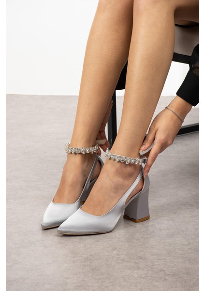 Yolanda Kadın Kemerli Taşlı Abiye Topuklu Ayakkabı fırsatları