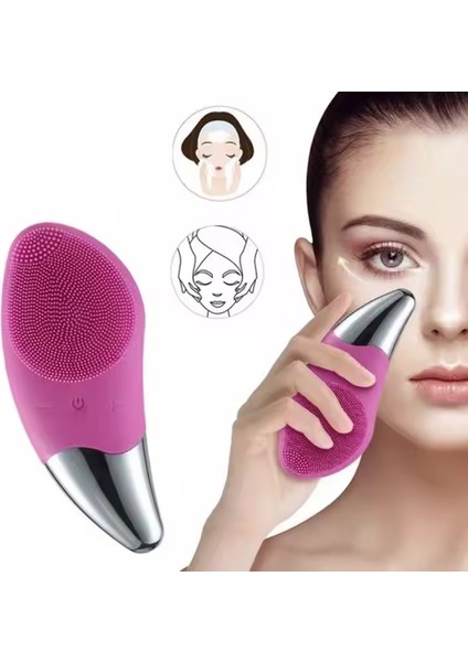 Mingming Pembe Sonic Yüz Temizleme Fırçası – Cildinizi Arındıran Elektrikli Masaj Cihazı