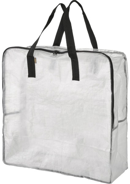 Şeffaf Taşıma Çantası 40X25X47 cm İkea Taşıma Çantası Giysi Taşıma Çamaşır Sepeti Fermuarlı Çanta fiyatları