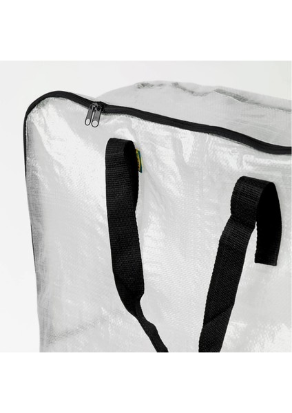 Şeffaf Taşıma Çantası 40X25X47 cm İkea Taşıma Çantası Giysi Taşıma Çamaşır Sepeti Fermuarlı Çanta modelleri