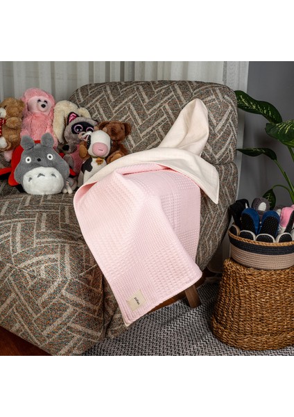 Düz Desenli Çift Yönlü Müslin Pike Bebek Örtüsü, Waffle Bebek Örtü & Battaniye fırsatları