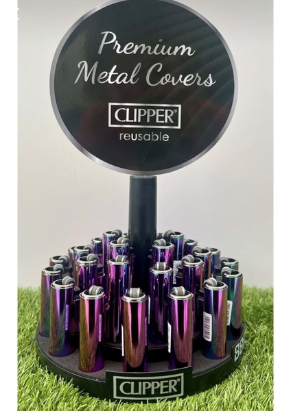 Clipper Parlak Gökkuşağı Taşlı Çakmak