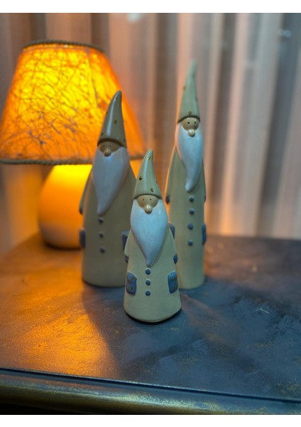 3 ' Lü Gnome Şans Cücesi ( Burnuk ) Biblo Takımı