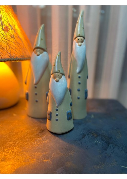 3 ' Lü Gnome Şans Cücesi ( Burnuk ) Biblo Takımı