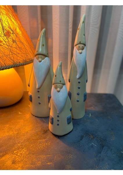3 ' Lü Gnome Şans Cücesi ( Burnuk ) Biblo Takımı
