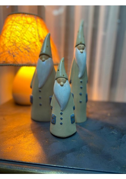 3 ' Lü Gnome Şans Cücesi ( Burnuk ) Biblo Takımı