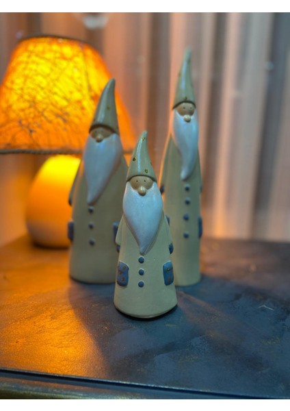 3 ' Lü Gnome Şans Cücesi ( Burnuk ) Biblo Takımı