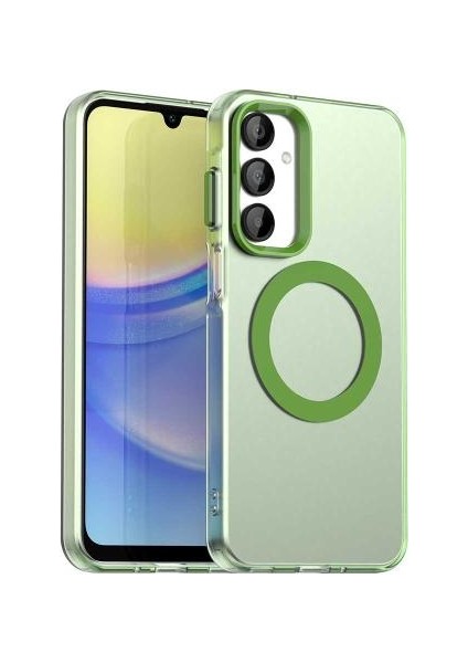 Galaxy A36 Uyumlu Kılıf Magsafe Mıknatıslı Mat Renkli Kamera Koruma Çıkıntılı Silikon Kapak