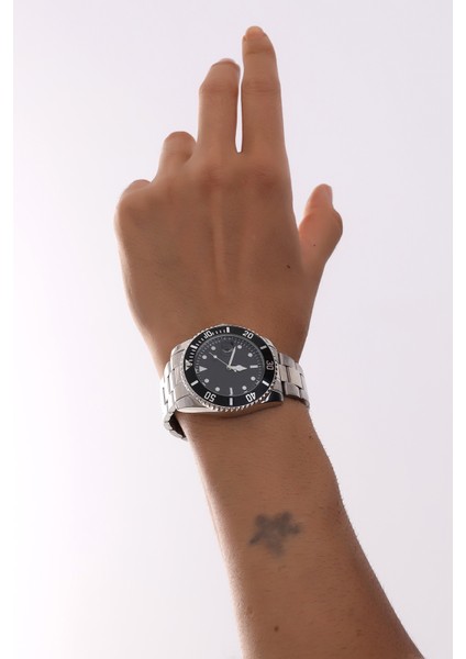 Limited Edition Gümüş Takvimli Erkek Kol Saati