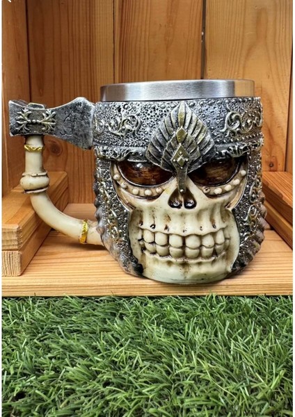 Kuru Kafa Paslanmaz Çelik 3D Bardak Dekoratif Hediyelik