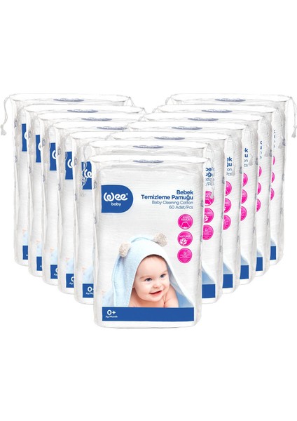 Bebek Temizleme Pamuğu Seti (60x12 720 Adet) fiyatları