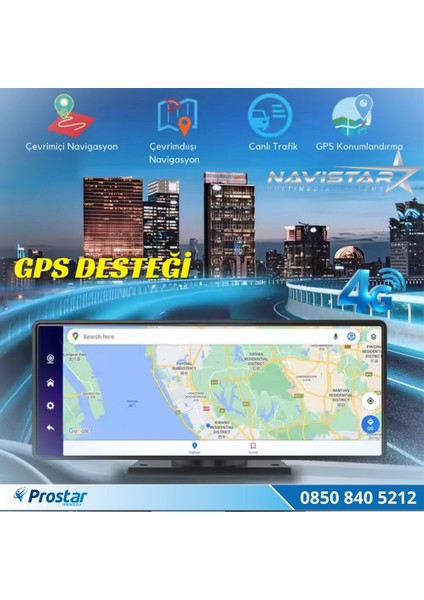 Profesyonel 10. 26 Inç Android Uzaktan Izlemeli Araç Dokunmatik Full Set