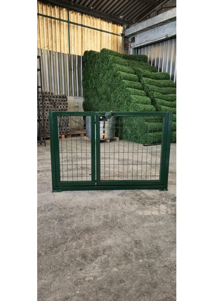 Bahçe Kapısı-Panel Çit Kapısı-Çift Kanatlı Kapı YEŞIL(-100 cm Yükseklik- 150 cm Eni) indirimleri