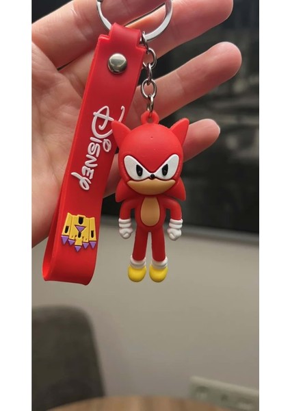Yumuşak Silikon Sevimli Kirpi Sonic Anahtarlık