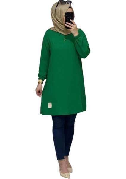 Ayrobin Kumaş Armalı Tunik