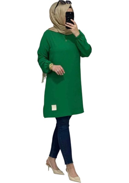 Ayrobin Kumaş Armalı Tunik