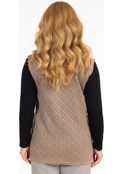 Kadın Orta Yaş ve Üzeri Merserize Cepli Düğmeli Rolax Anne Yelek 750 indirimleri