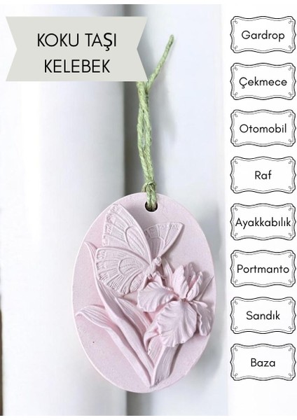 gri Kelebek Figürlü Kokulu Taş indirimleri