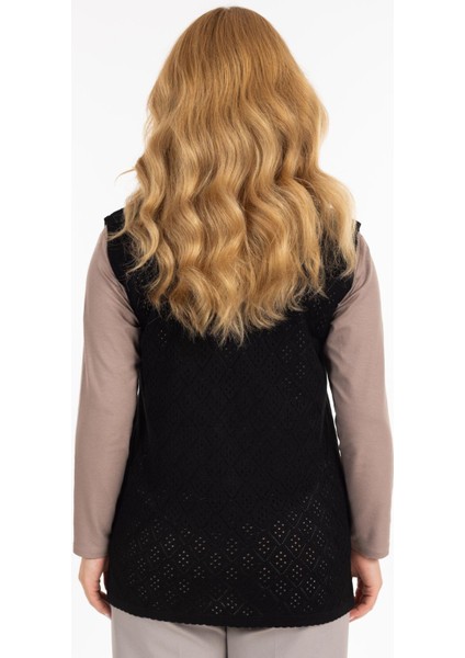 Kadın Orta Yaş ve Üzeri Merserize Cepli Düğmeli Rolax Anne Yelek 750 indirimleri