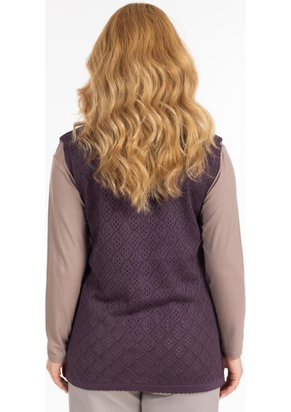 Kadın Orta Yaş ve Üzeri Merserize Cepli Düğmeli Rolax Anne Yelek 750 fırsatları