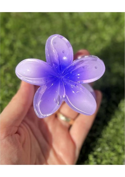 Lotus Çiçeği Mandal Toka Mor
