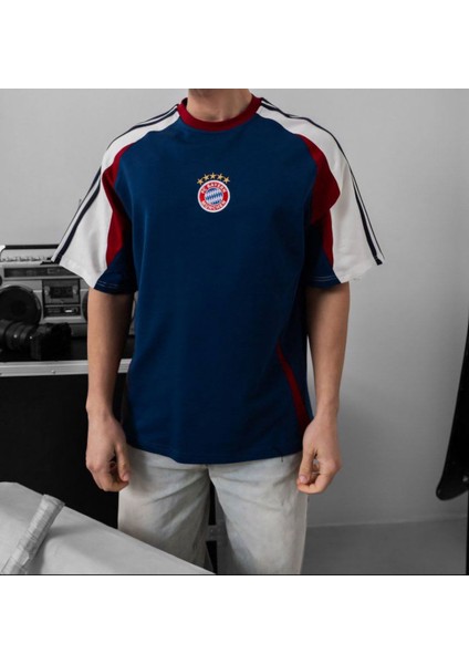 Oversıze Bayern Likralı Penye Tişört - Kaliteli Bayern Tshırt