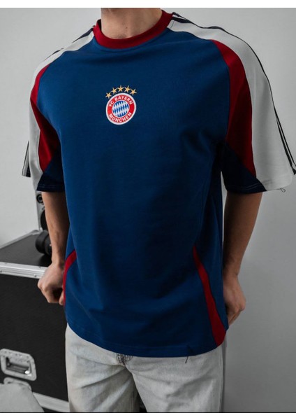 Oversıze Bayern Likralı Penye Tişört - Kaliteli Bayern Tshırt