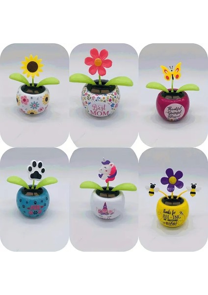 Güneş Enerjili Solar Dans Eden Karışık Model Çiçek Arı Papatya Uğur Böceği Gül Dans Eden Model Solar fırsatları