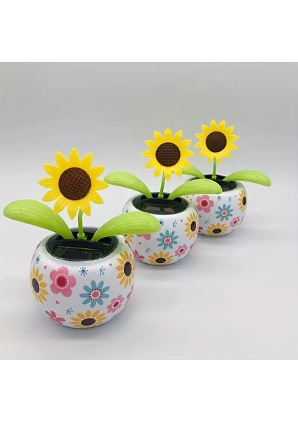 Güneş Enerjili Solar Dans Eden Karışık Model Çiçek Arı Papatya Uğur Böceği Gül Dans Eden Model Solar indirimleri