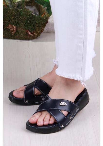 Elis 1005 Rahat Çapraz Bantlı Ortopedik Kadın Terlik modelleri