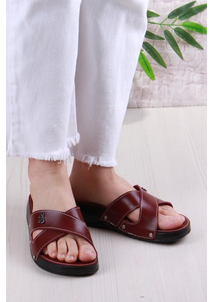 Elis 1005 Rahat Çapraz Bantlı Ortopedik Kadın Terlik fiyatları