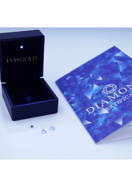 1.60 Karat Pırlanta Safir Yüzük