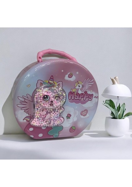 Sevimi Unicorn Dekoratif Renkli ve Çanta Tasarımlı Kumbara modelleri