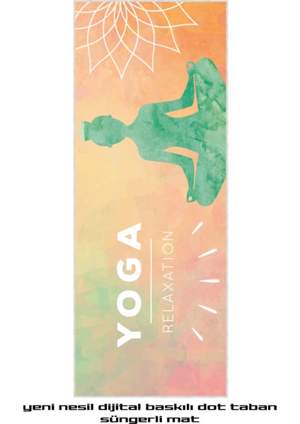 Plates Matı - Plates Minderi - - Egzersiz Minderi - Yoga Matı - Dijital Baskı 160 cm x 60 cm