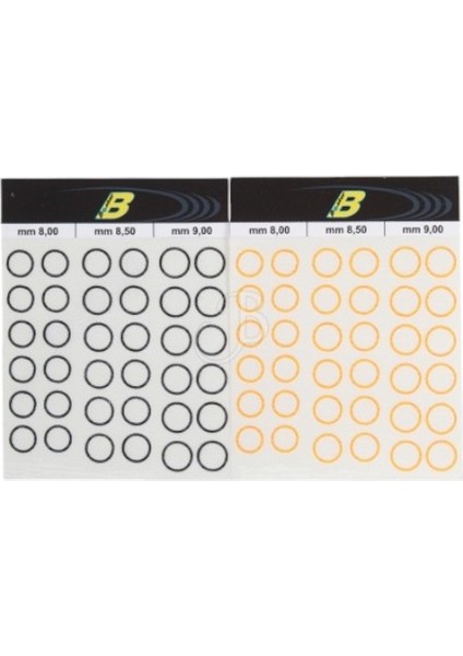 Lens Aiming Rings - Mercek Halka Kiti- 2col. 6.5-7.5 - 53P123