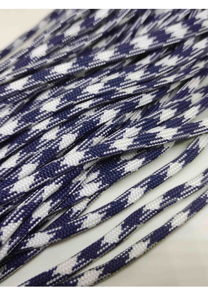 Paracord Iplik 4 mm Lacivert Beyaz 10 Metre