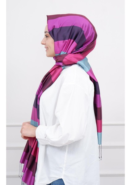 Ipekevi Blok Desenli Şal - E 04030 Orijinal