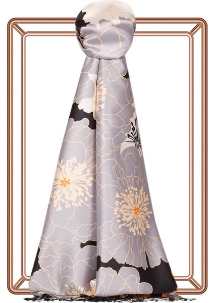 Ortanca Sepeti Desenli Ipek Şal 05197 Turuncu fiyatları