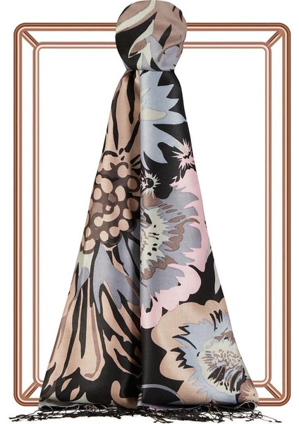 Nihavent Desenli Ipek Şal 06111 Siyah fırsatları