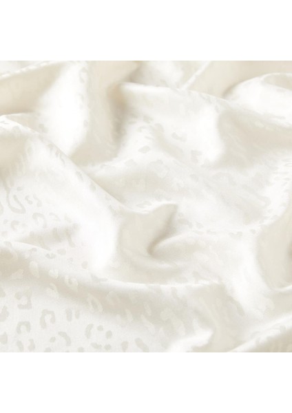 Ipekevi Leopar Jakar Desenli Ipek Şal 05784 Inci Beyazı fiyatları