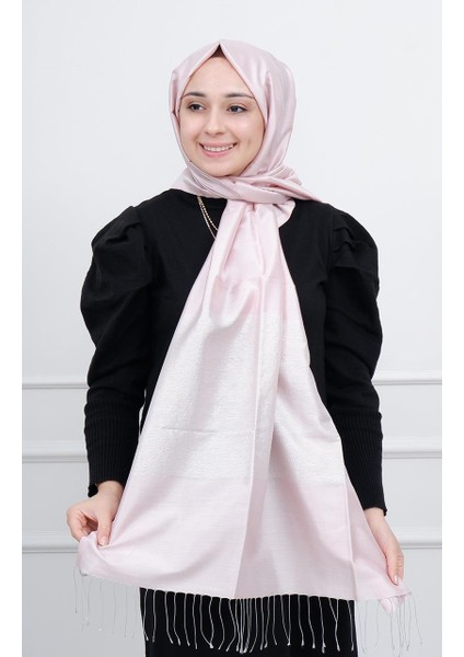 Simli Blok Ipek Şal 04088 Ortanca Pembesi fiyatları