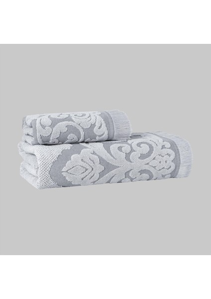 Tomris Pamuk Havlu 50*90 cm Gri