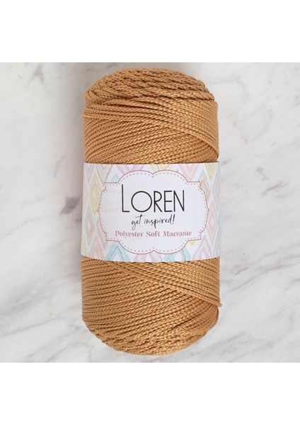 Polyester Ft Macrame Bej El Örgü İpi - LM031 - 34437