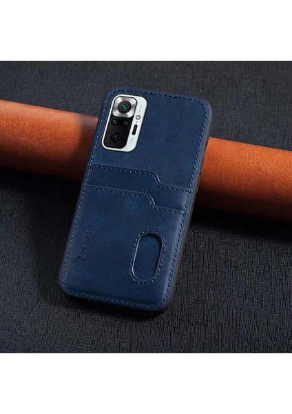Redmi Note 10 Pro Uyumlu Zebana Kartlıklı Pu Deri Kılıf