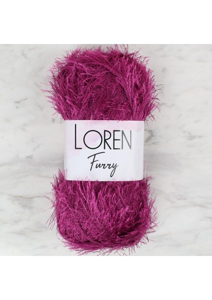 Furry Mor El Örgü İpi - RF031 - 34055